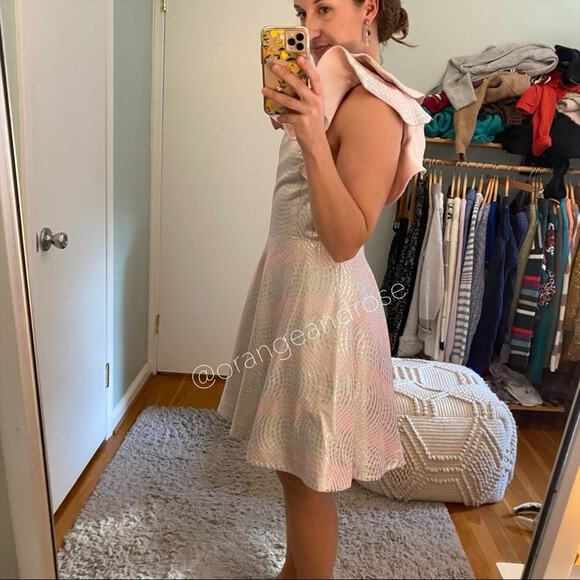 Nha khanh Blue Pink One Shoulder Dress 8 - Picture 8 of 15